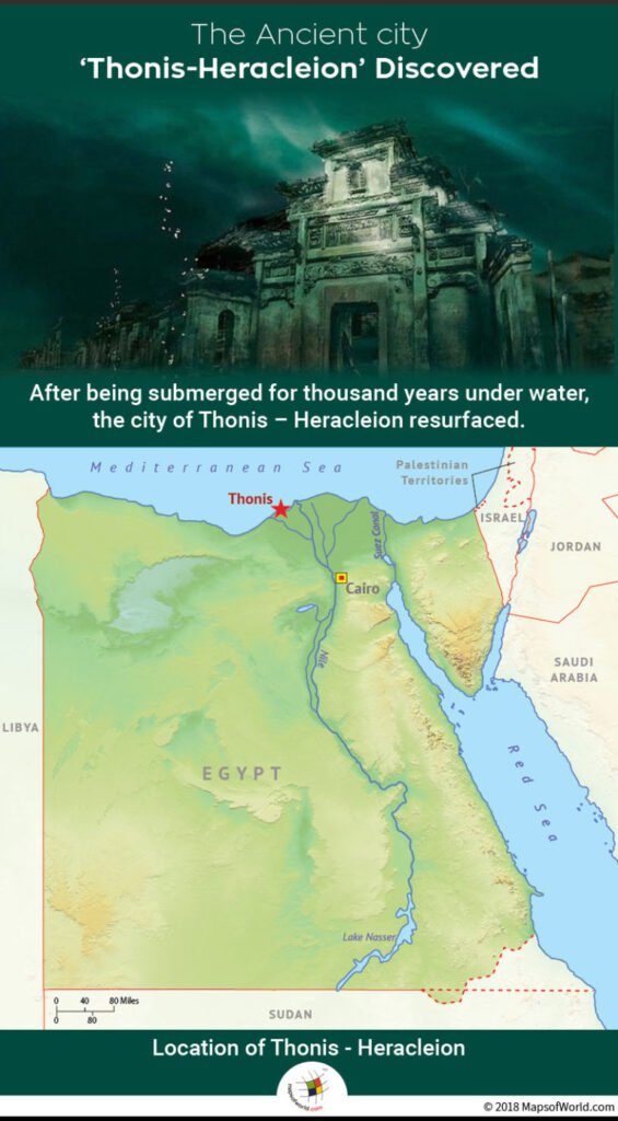 Location infographic for Thonis Heracleion