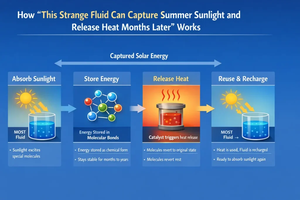 MOST fluid harnesses solar energy