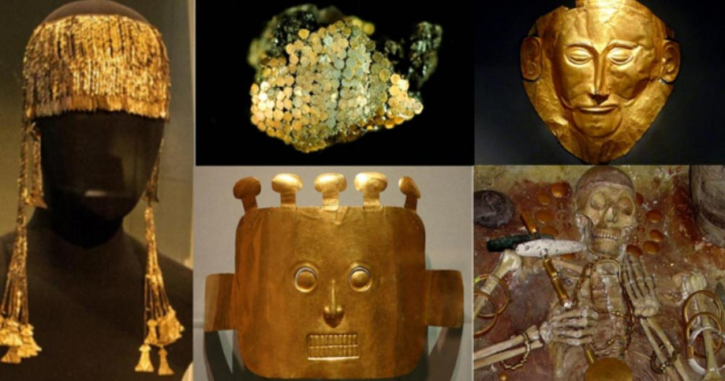 Elite Tomb with Gold Artifacts