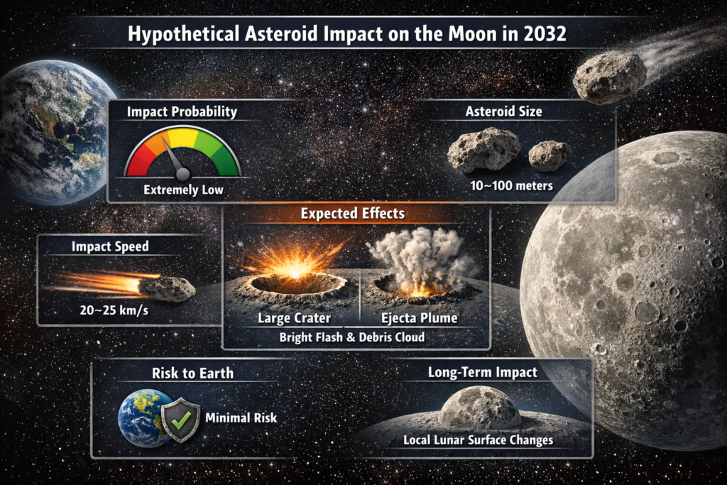 What Scientists Say Would Happen If an Asteroid Struck the Moon in 2032 2 Asteroid Struck the Moon in 2032