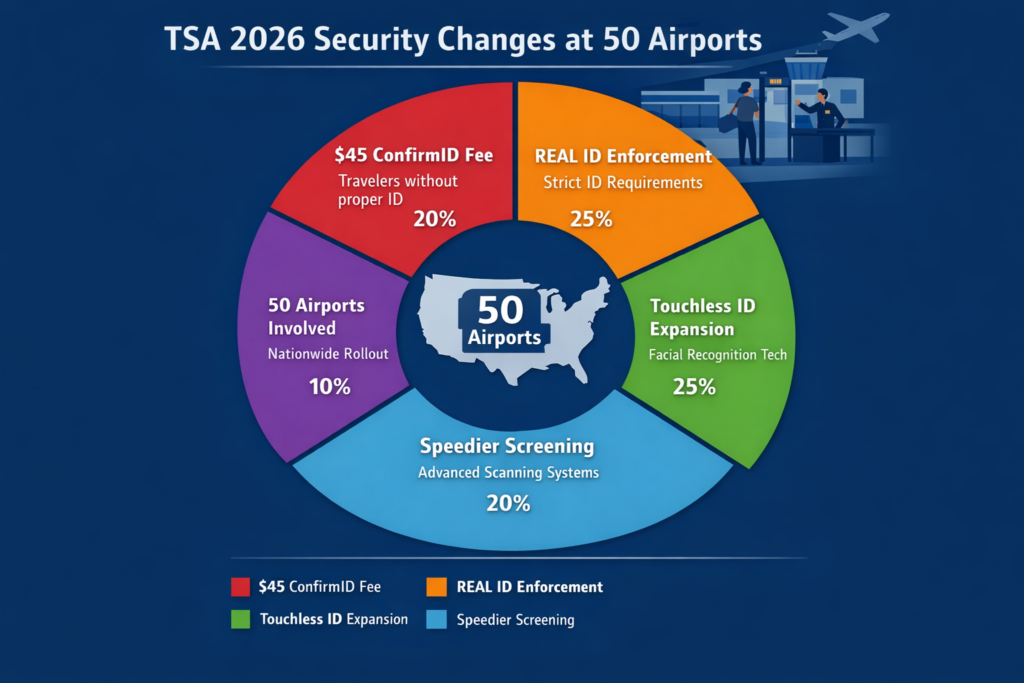 Security Checks Are Changing in the US — TSA’s New 2026 Plan at 50 Airports 2 Security Checks Are Changing in the US
