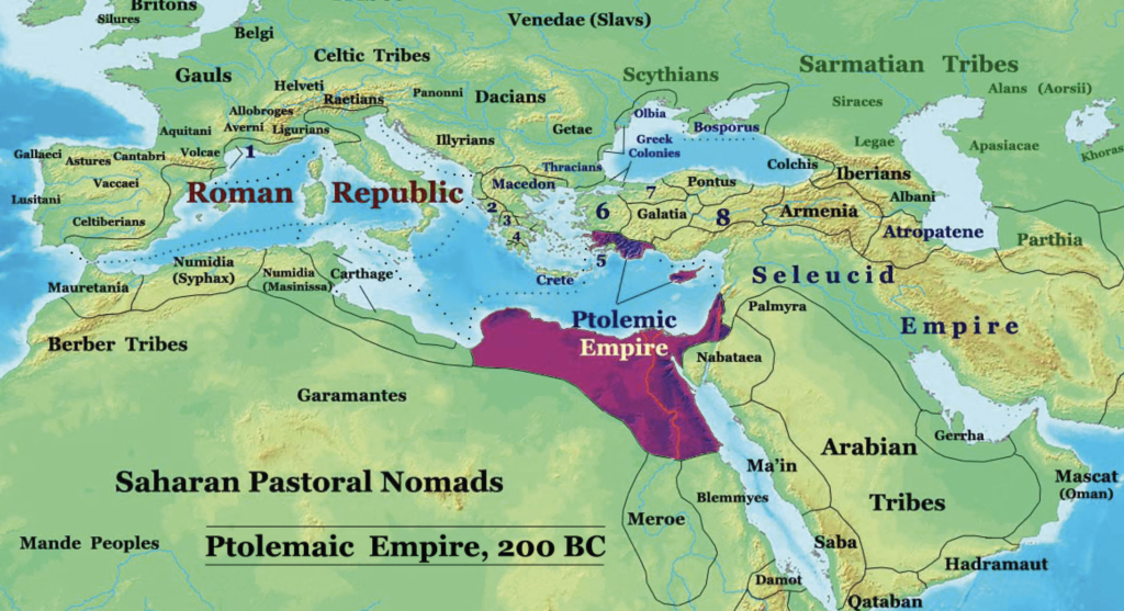 Map Showing Roman Empire